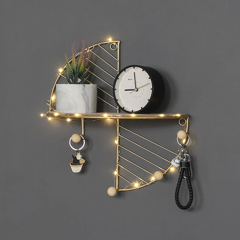 Креативная настенная подвесная стойка для хранения крючок ключей декоративная