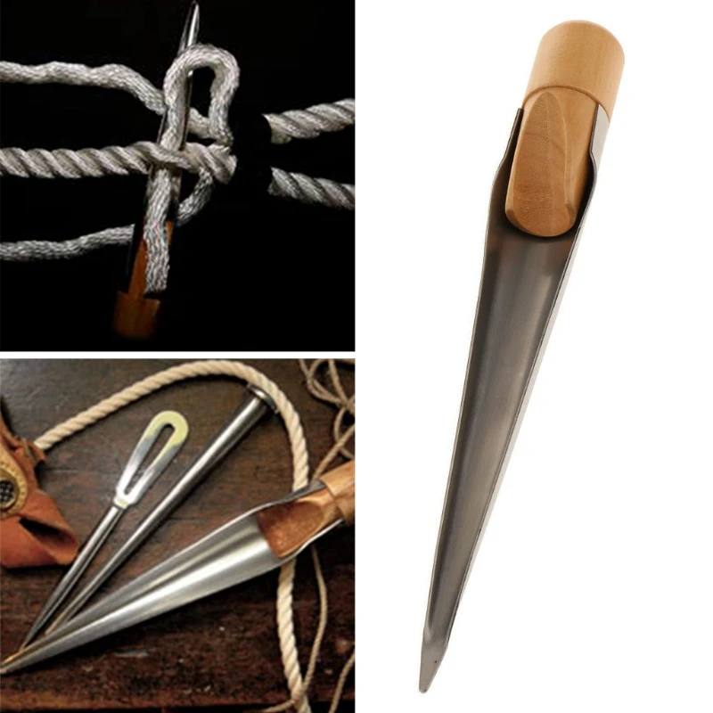 

High Quality Wood Handle Splicing Spike for Rope Wire 170/280/390mm Stainless Steel Wire Organizer for Boat