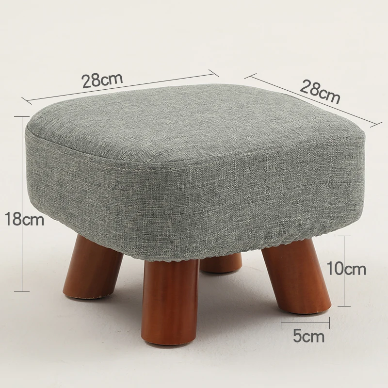 Квадратный табурет диван скамейка домашний декор гиппопотам ткань деревянный