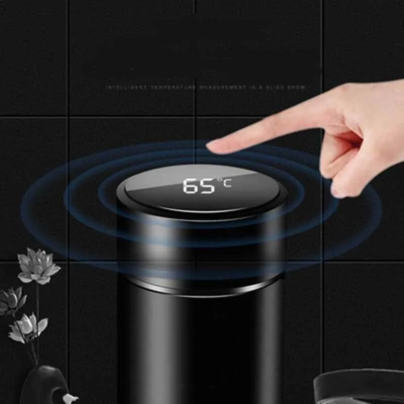 Интеллектуальный термос из нержавеющей стали чашка термометр с дисплеем