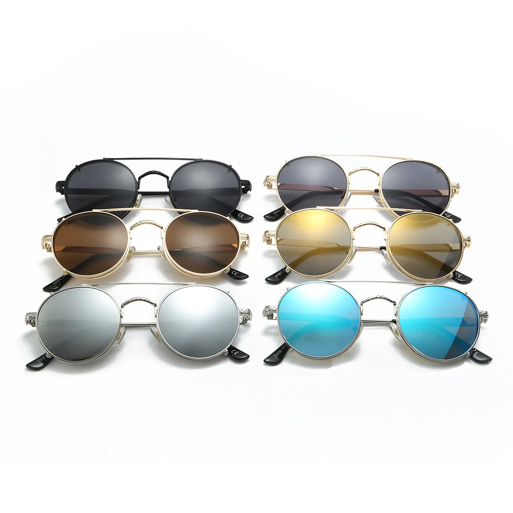 

Dual-purpose Mirror Sunglasses 2021 New Metal Sunglasses Fashion Retro Men and Women Glasses