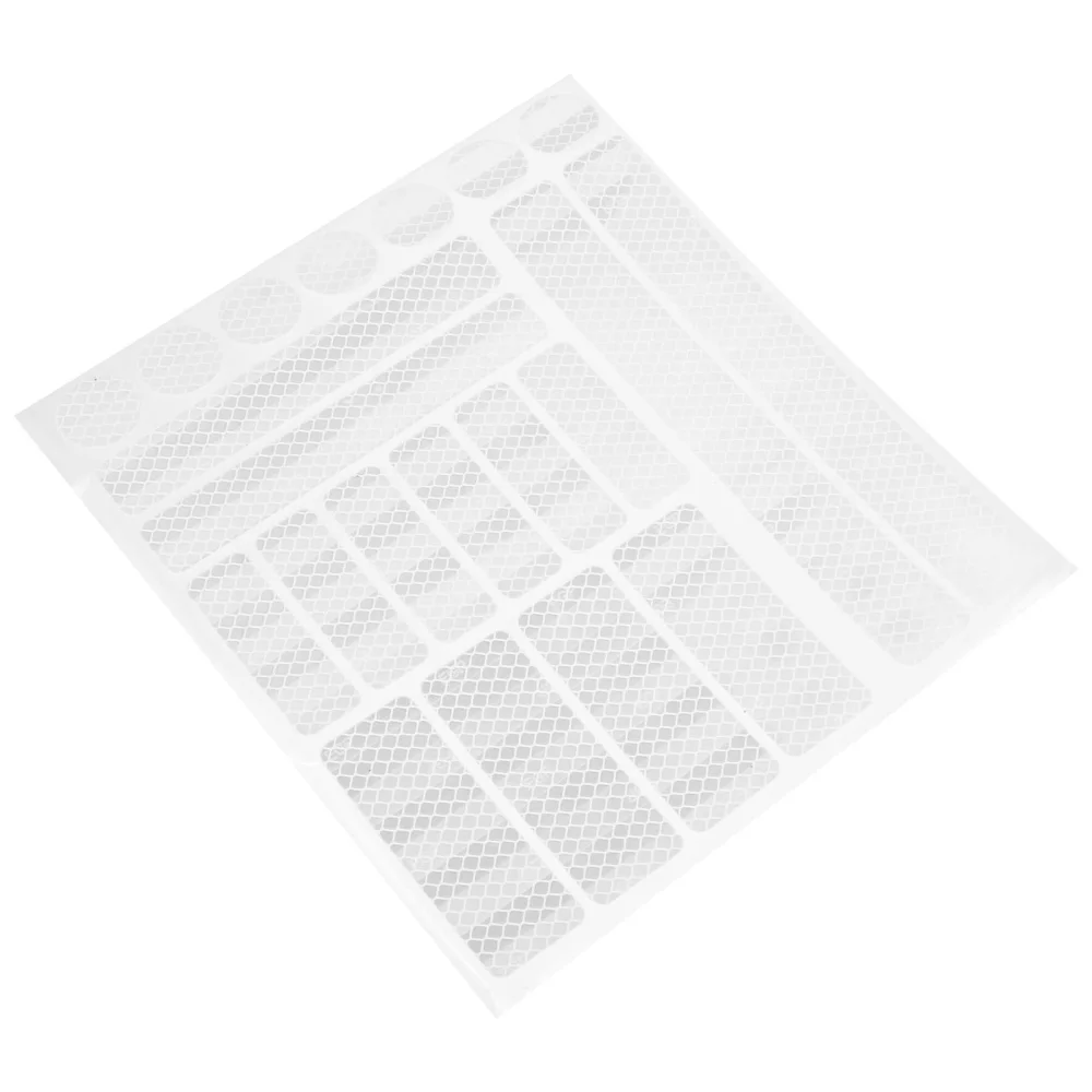

1 Sheet Bicycles Warning Strip Self-adhesive Honeycomb Grid Reflective Strip