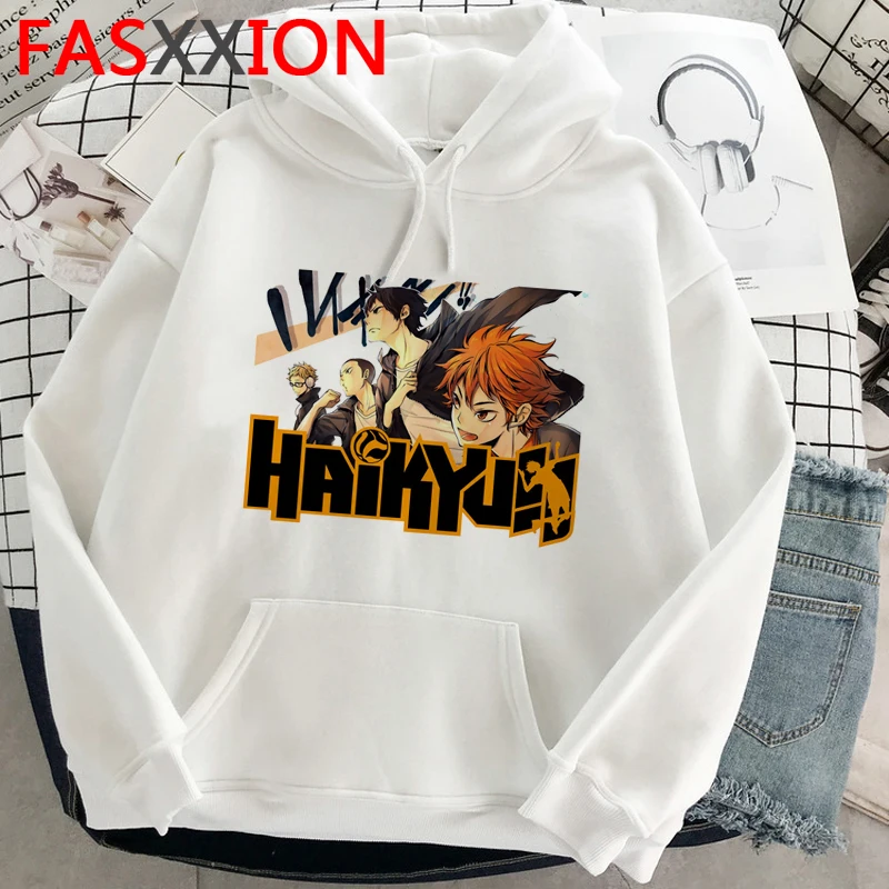 

Худи Haikyuu, Мужская Уличная одежда с принтом, мужские худи, аниме Харадзюку