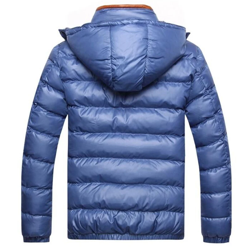 Мужская теплая парка повседневная верхняя одежда из ветровки с капюшоном хлопка