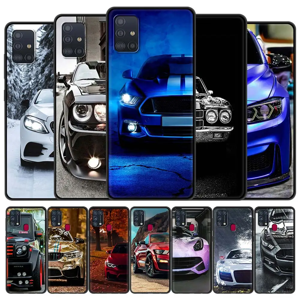 

Case For Samsung M31 Case 6.4" Soft Silicon Cover For Galaxy M30s M51 M31s M11 A51 Phone Shell Bumper Blue Red Car Fashion Cool