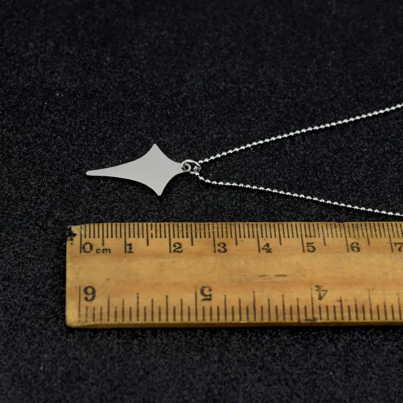 Высокое качество Титановая сталь звезда ниспадающее ожерелье на шею для женщин