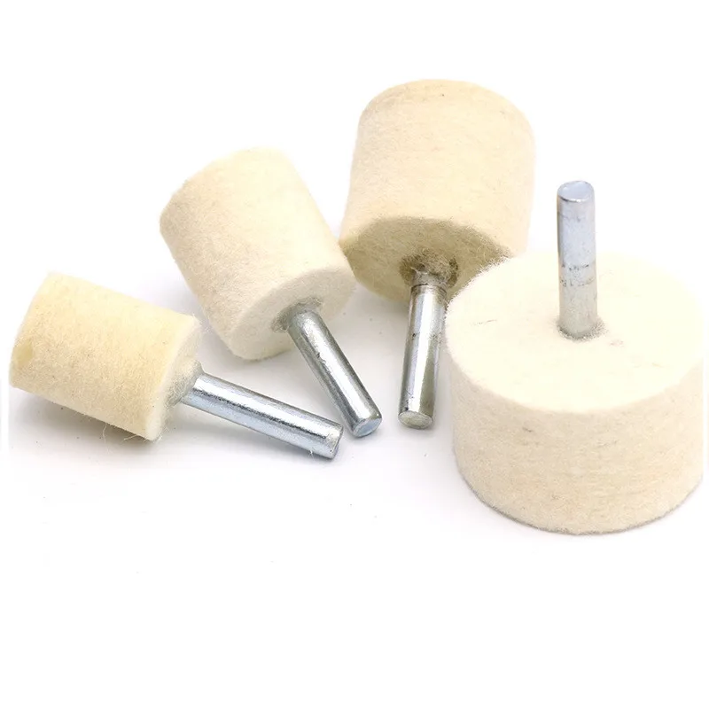 

5-10pc Wool Felt Buffing Wheel OD 3-18 mm grinding head 3/2.35mm Shank Polishing electrical Abrasive tools Accessories