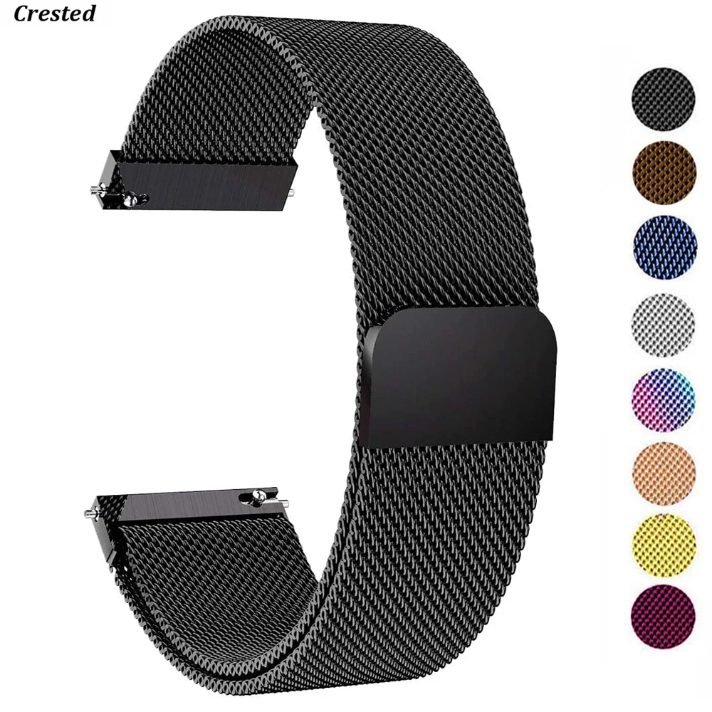 Milanese Loop Strap For Samsung Galaxy watch 5/4 44mm 40mm/5 pro/4 Classic/Active 2 20mm/22mm Bracelet Huawei gt 2/3 pro band