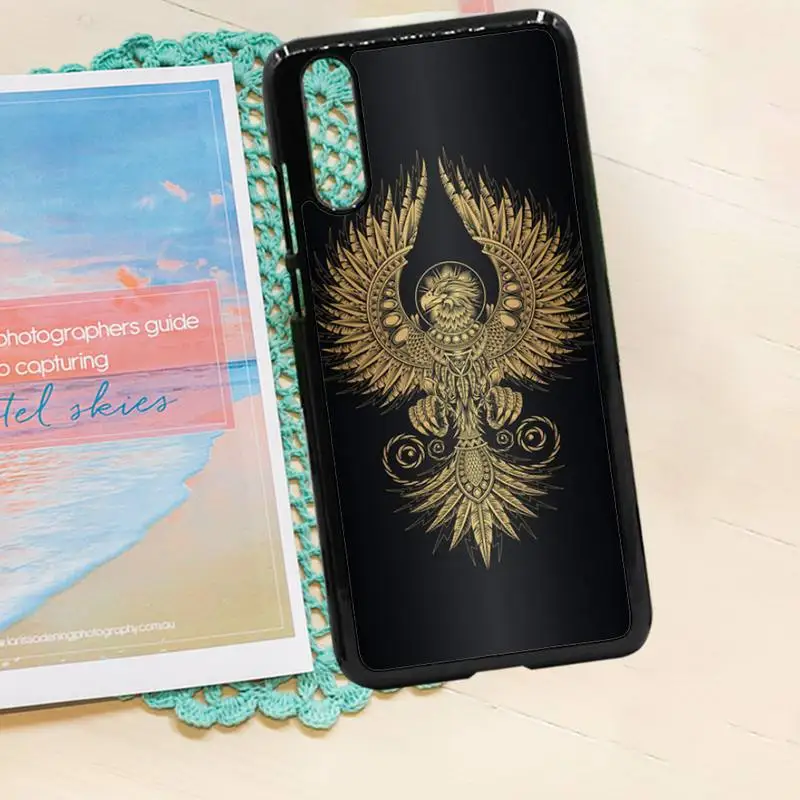 

Phoenix flame Animal art Divine bird Phone Case PC for iPhone 11 12 pro XS MAX 8 7 6 6S Plus X 5S SE 2020 XR