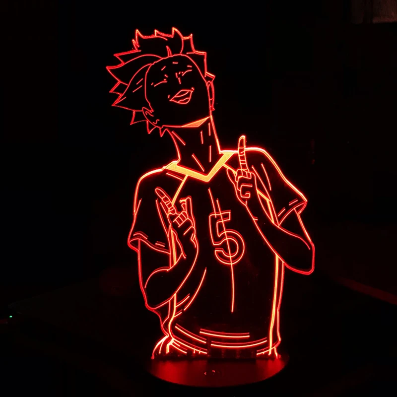 3d лампа Аниме Haikyuu Tendou Satori Ночной светильник подарок на день рождения манга