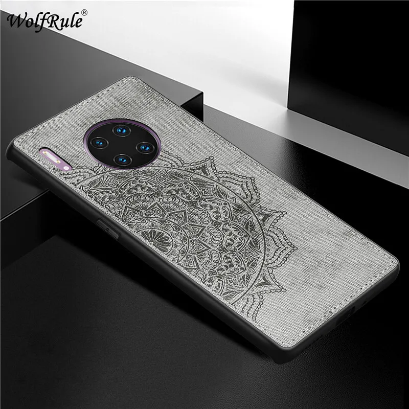 

Cover For Huawei Mate 30 Pro Hard Phone Case For Huawei Mate 30 Pro 5G Shcokproof Soft TPU Fabric Texture Phone Cover Mate30 Pro