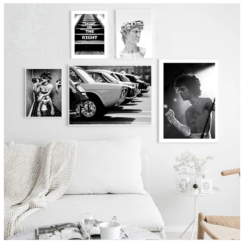 

Винтажный Модный художественный постер и принт сексуальная женщина камера автомобиля принц нордическое украшение Давид портрет, холст, жи...