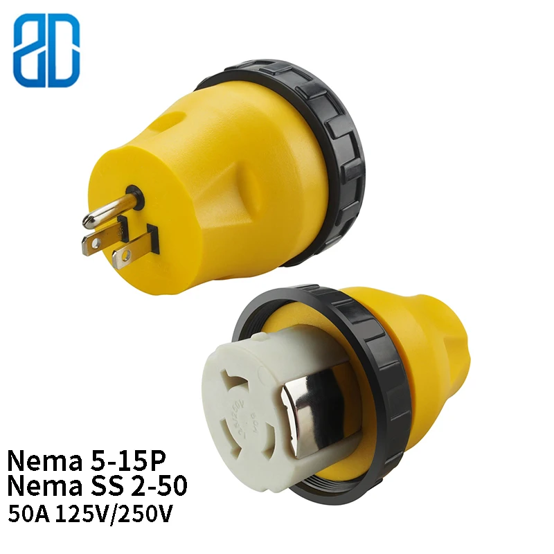 US Nema L5-15P To SS 2-50R Anti-drop Промышленный разъем конвертер штепсельная вилка Шнур кабеля