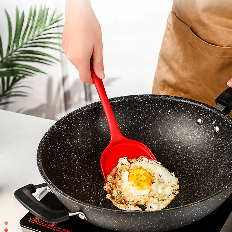 

10/1PCS Silicone Cooking Utensils Set Non-stick Spatula Shovel Wooden Handle Cooking Tools Set With Storage Box Kitchen Tools