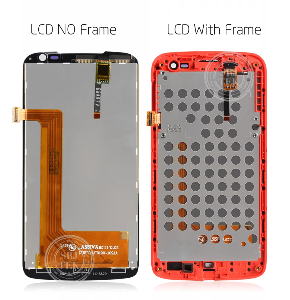Черный белый красный для lenovo S820 lcd кодирующий преобразователь сенсорного экрана в сборе запасные части для lenovo S820 дисплей S820