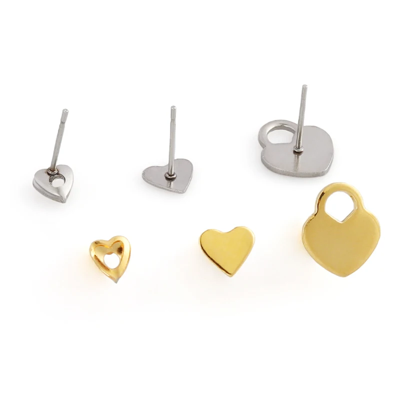 

Основа для сережек из нержавеющей стали, 20 шт./лот, аксессуары для изготовления ювелирных изделий, серьги, фурнитура, застежки, крючки, зажим...