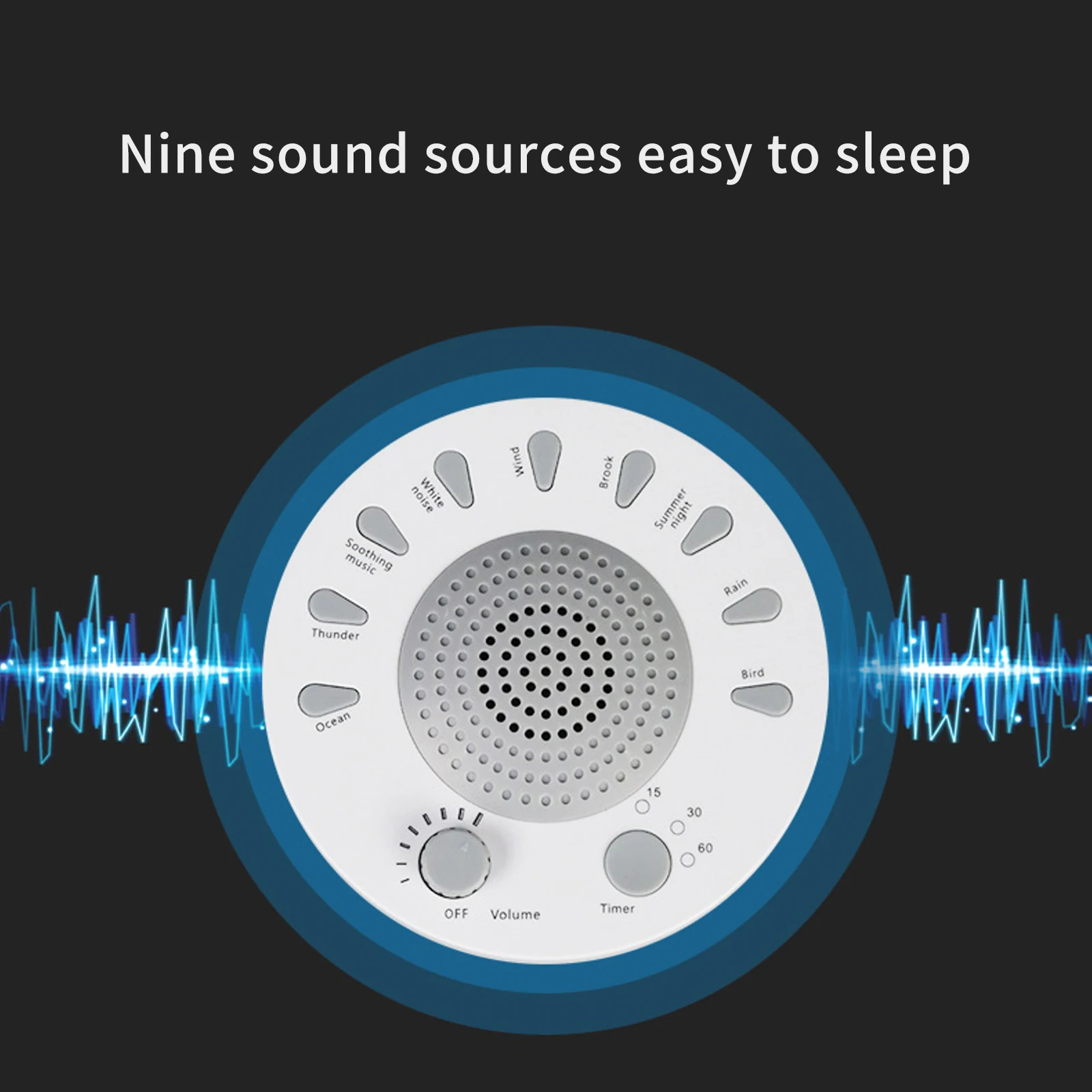 

Relaxing Sleep Therapy Sound Machine Sleep Helper Sound Noise Machine With Soothing Music Babies Sleep Quality Enhancer Gift