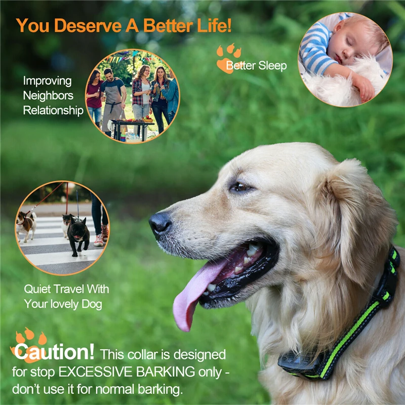 Авто перезаряжаемый ошейник для собак против лай Стоп удобный домашних животных