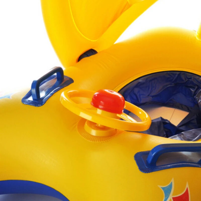 ПВХ надувное кольцо для купания мамы и ребенка двойное матери солнцезащитный