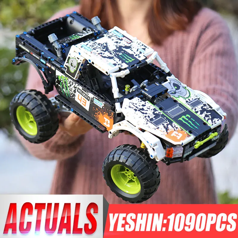 Technic series 4X4 внедорожные модели Vehile, игрушки, строительные блоки, набор блоков, классический автомобиль, совместимый 42099, Детский Рождественский подарок