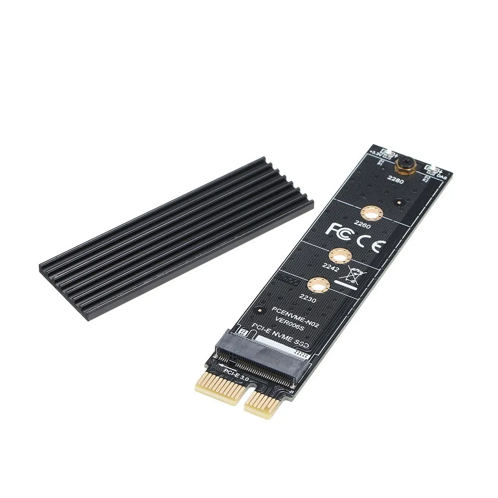 PCI-E to NVME M.2 Adapter Card with Heat Sink and Thernal Pad SSD Reader Supporting 2230/2242/2260/2280 | Компьютеры и офис
