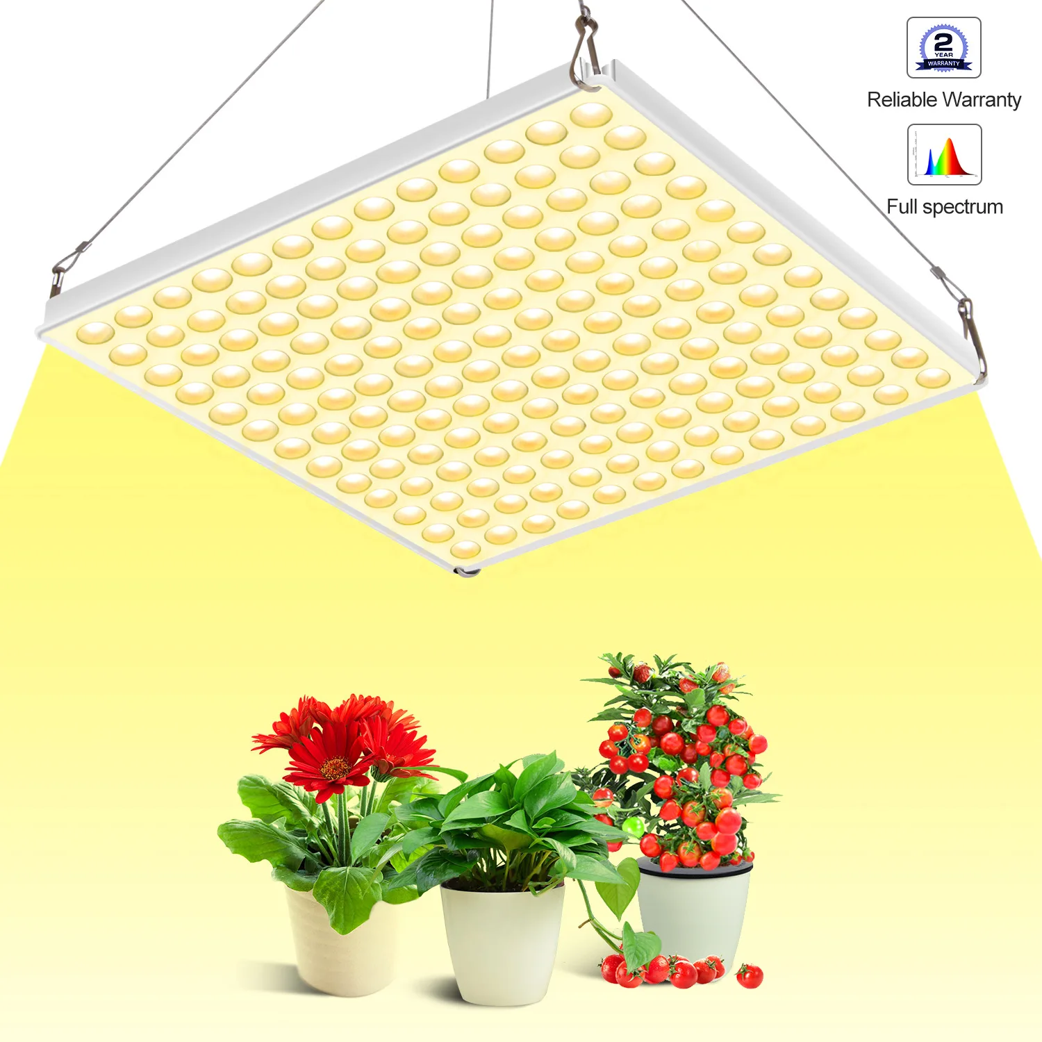 

Full Spectrum Panel LED Garden Plant Lamp Indoor Plant Light Lamp Vegetable Seedling Plant Growth Lamp