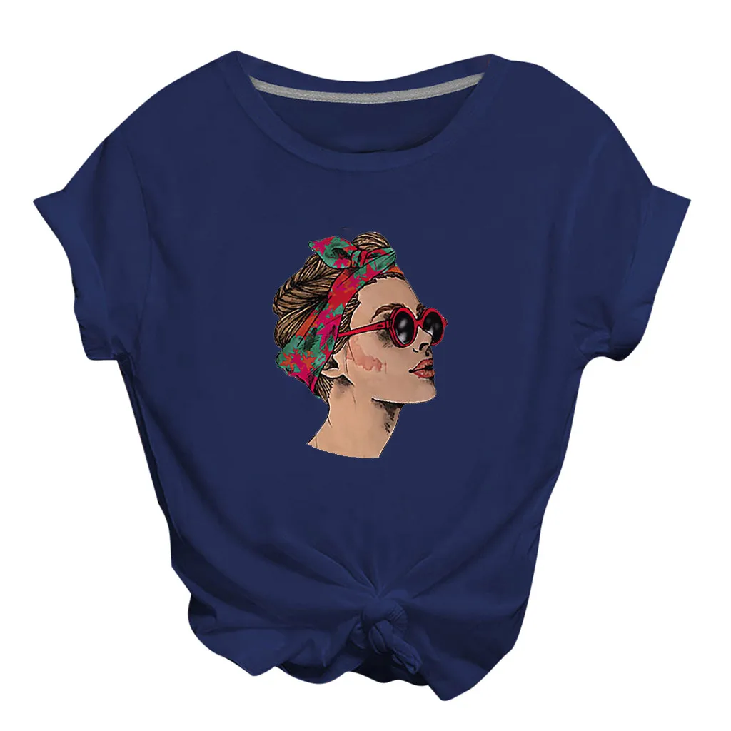 Женская футболка романтичная модная каваи Харадзюку летние повседневные