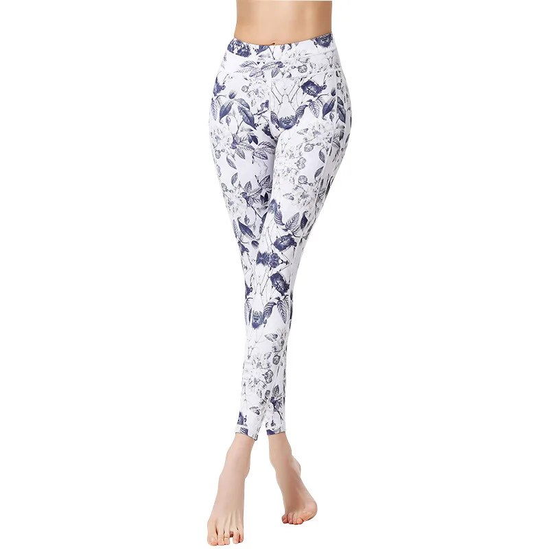 

Leggings Print Jogging Pants High Waist Tight Tracksuit Gym Clothing for Women Breathable Fitness Runing Sportwear
