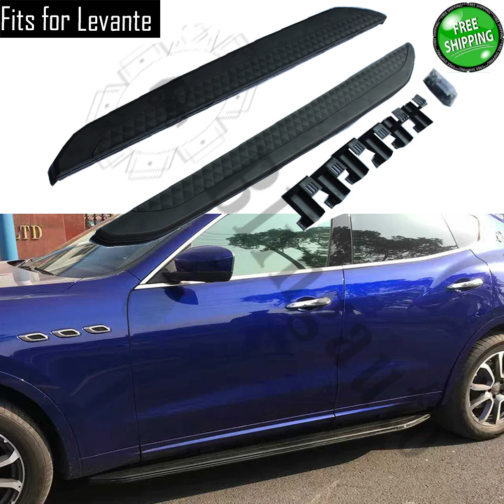 

Side step fits for Maserati Levante 2016-2020 running board side bar side stairs aluminium alloy car pedal