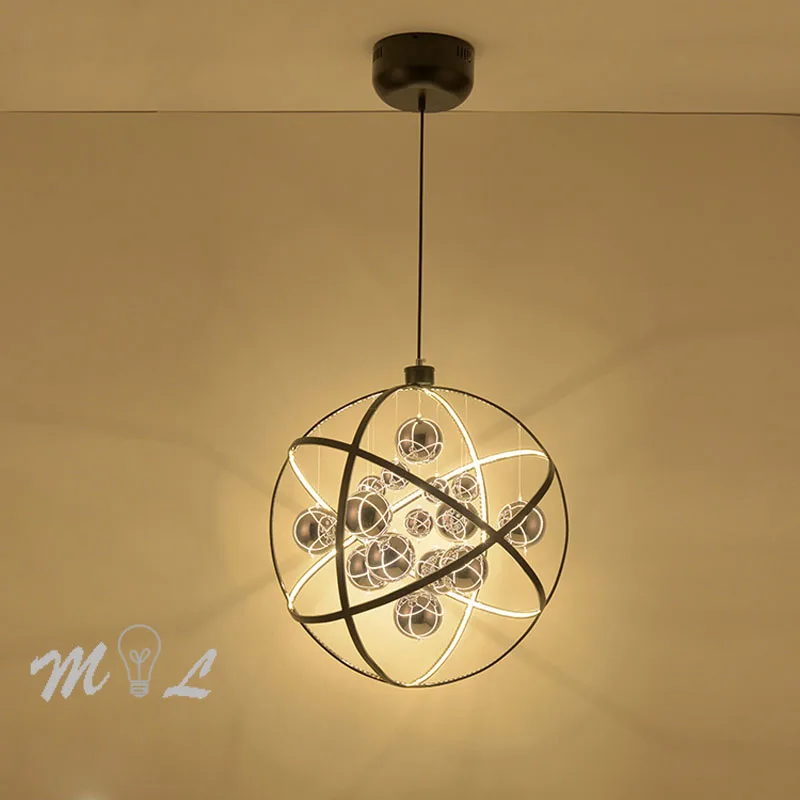 

Nordic Modern Globe Hanging Lamp Designer Led Pendant Lights for Living Room Luxury Bedroom Light Home Deco Suspension Luminaire