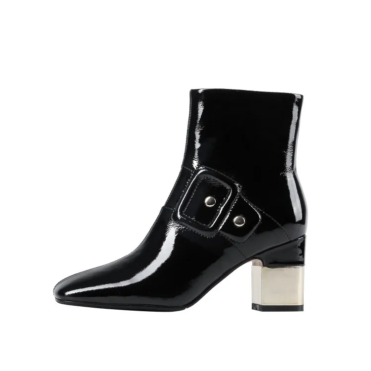 MLJUESE/2020 г. женские ботильоны из коровьей кожи зимние короткие плюшевые ботинки на