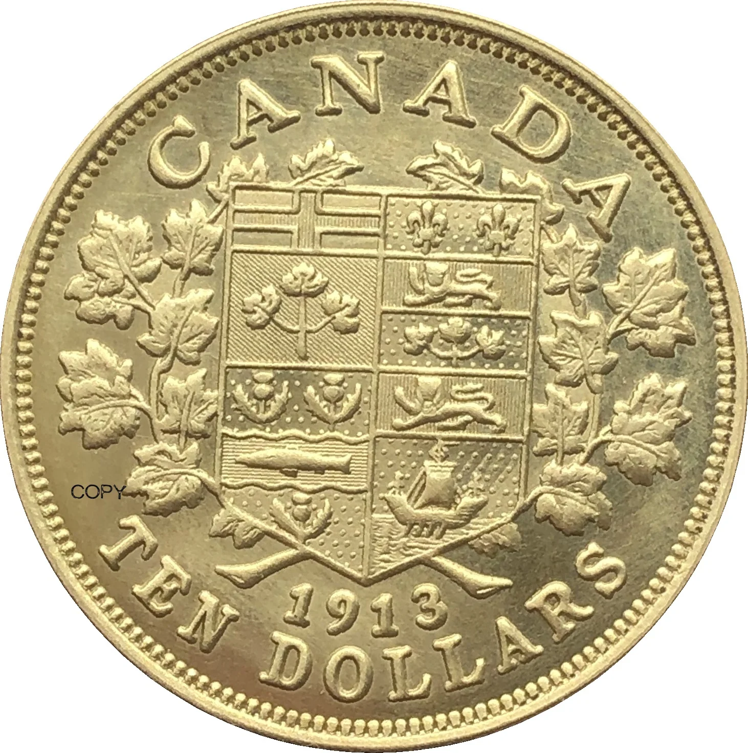 

Коллекционная монета Канада 1913 10 долларов