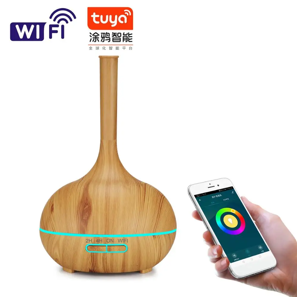 

400ml Intelligent Wifi Air Humidifier Essential Oils Incense Compatible Alexa And Google Home Intelligent Aromatherapy Machine