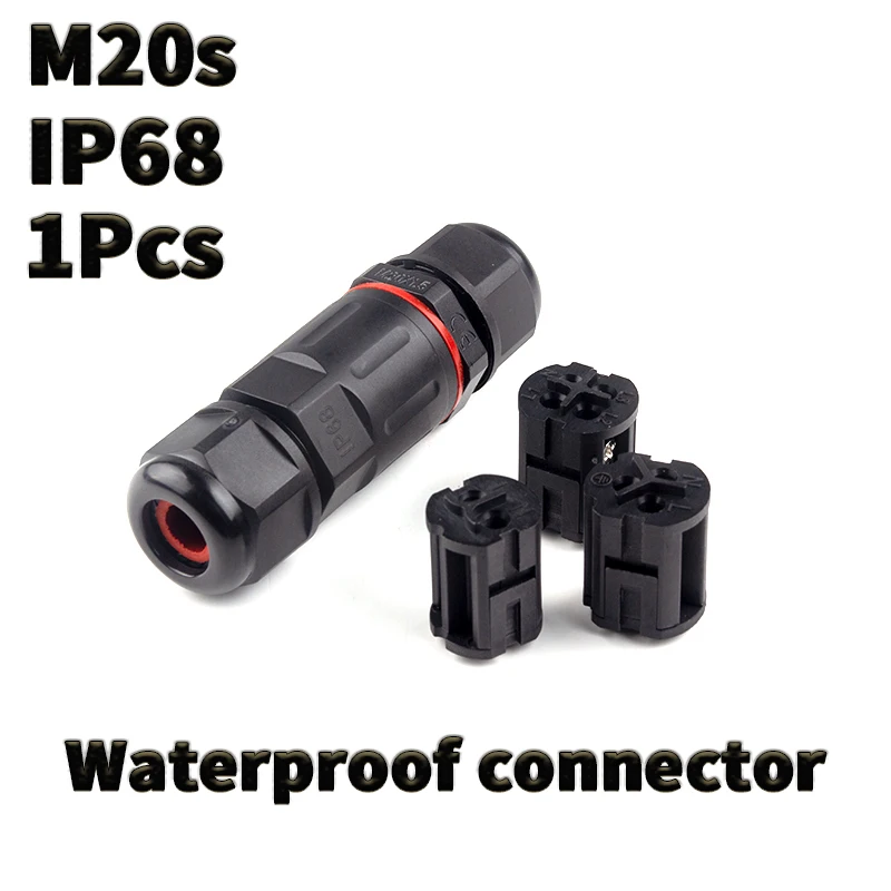 

1PCS M20 2Pin 3Pin 4Pin 5Pin Waterproof connector wire connector LED connector IP68 diy electronic Outdoor lighting connector