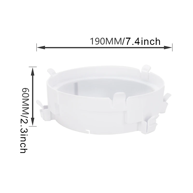 

Portable AC Hose Adapter Exhaust Hose Connector Ring Window Seal Kit Round Tube Connector for KY-35 KY-25 FAS6