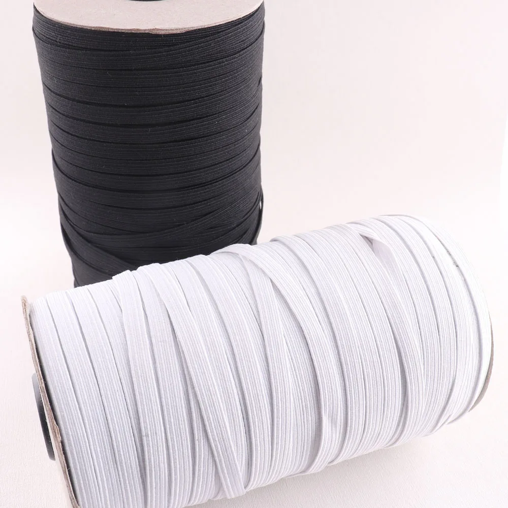 

6mm Flat Elastic Band Black/White Sewing Clothing Accessories Sewing Accessories Width for underware DIY