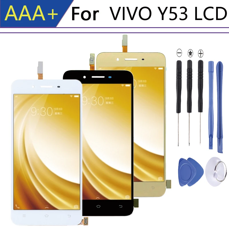 Для pantalla VIVO Y53 ЖК дисплей в мобильный телефон LCD s 10 tаctil piezas сенсорный экран белый