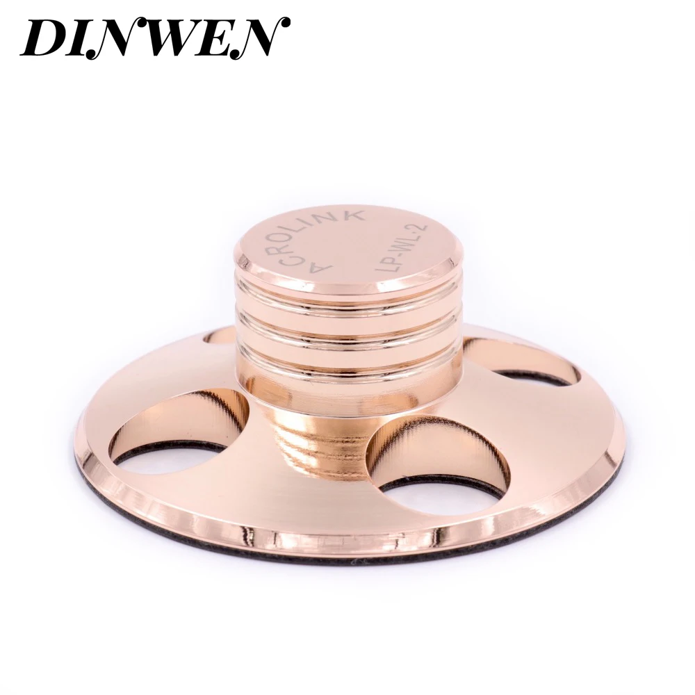 Позолоченный латунный LP поворотный стабилизатор виниловый рекордер дисковый