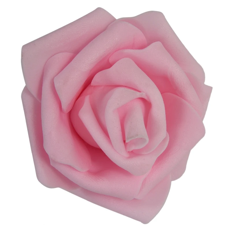 

200PCS Foam Rose Flower Bud Wedding Party Decorations Artificial Flower Diy Craft Red & Light Pink