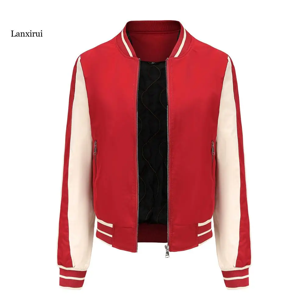 

Женская куртка на весну и осень, стеганое пальто, бейсбольная униформа в европейском и американском стиле