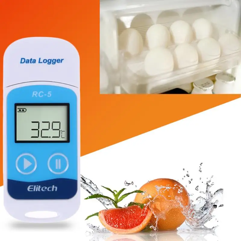 Мини регистратор данных Температура USB Temp рекордер внутренний датчик IP67 цифровой