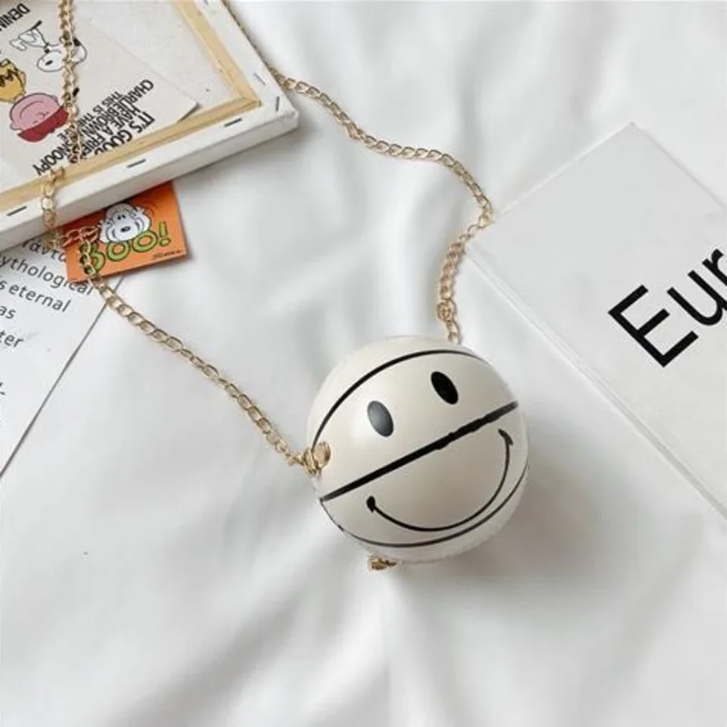

Female Mini Round Tote Fashion Women Chains Handbag Creative Letter Shoulder Messenger Bag Women's Crossbody