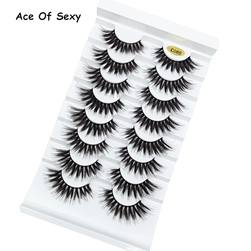 Aceofsexy норковые ресницы 3D 100% безжалостные ручной работы многоразовые натуральные