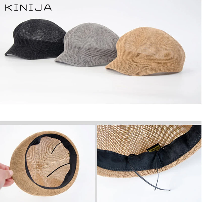 Восьмиугольный берет соломенная шляпа художника Шляпа На Открытом Воздухе