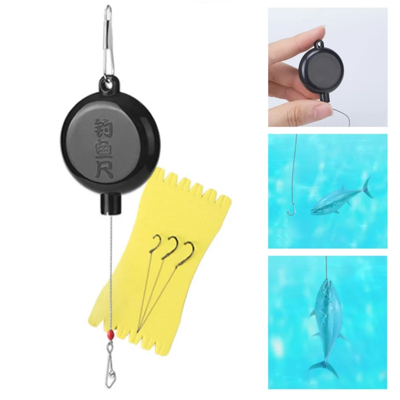 

1 Pc Portable Automatic Fishing Ruler Fishing Accessories Fast Fishing Artifact Fishing Ruler Device
