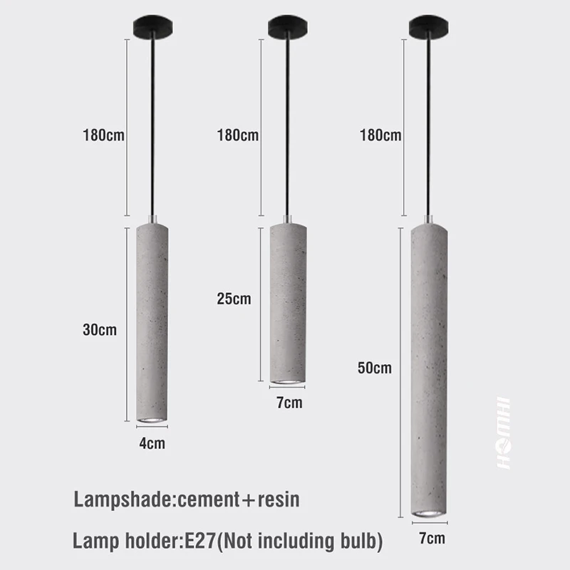 

Modern Pendant Ceiling Lamps Chandelier Dining Room Rope Nordic Hanging Lamp Retro Concrete Loft Vintage Pendant Kitchen Light
