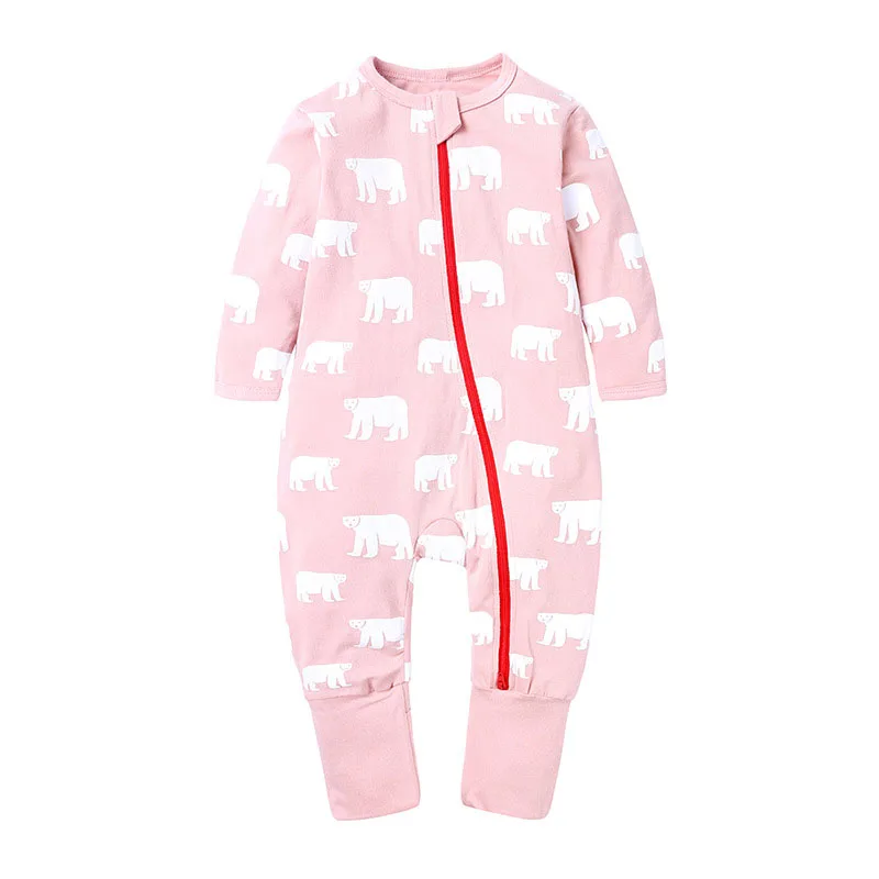 Новинка Комбинезон для новорожденных Хлопковый комбинезон с длинными рукавами и