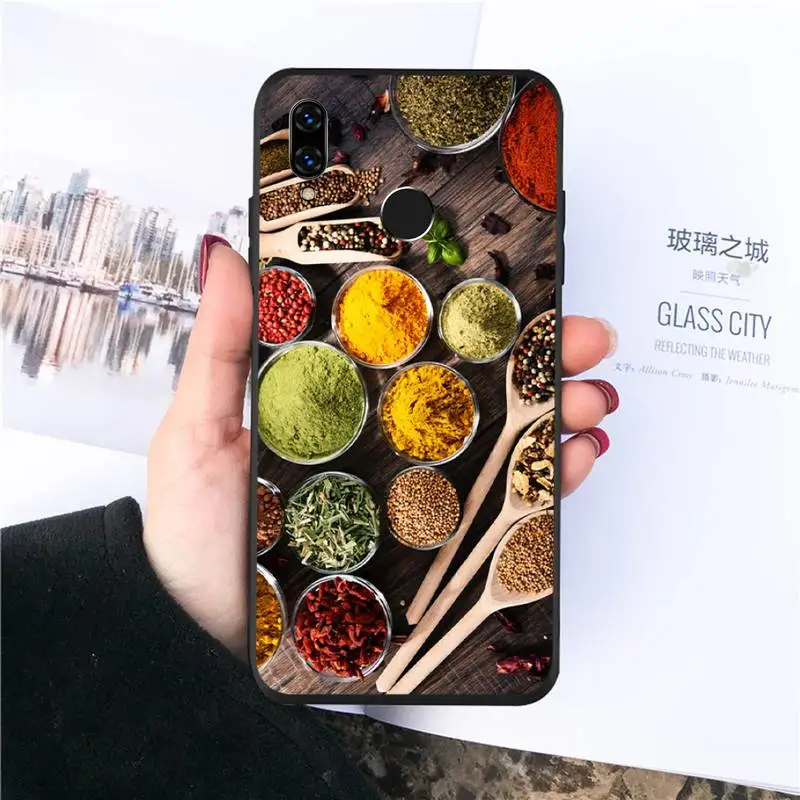 

Spices Seasoning Cooking Chef Phone Case For Huawei honor Mate P 10 20 30 40 Pro 10i 9 10 20 8 x Lite Luxury brand shell