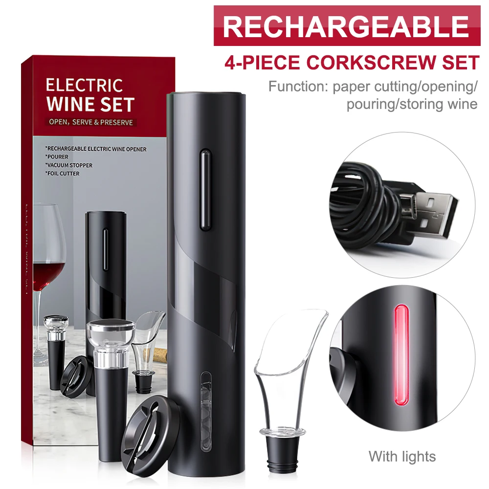 Автоматический Консервооткрыватель Бутылки Вина Штопор нажатием одной кнопки