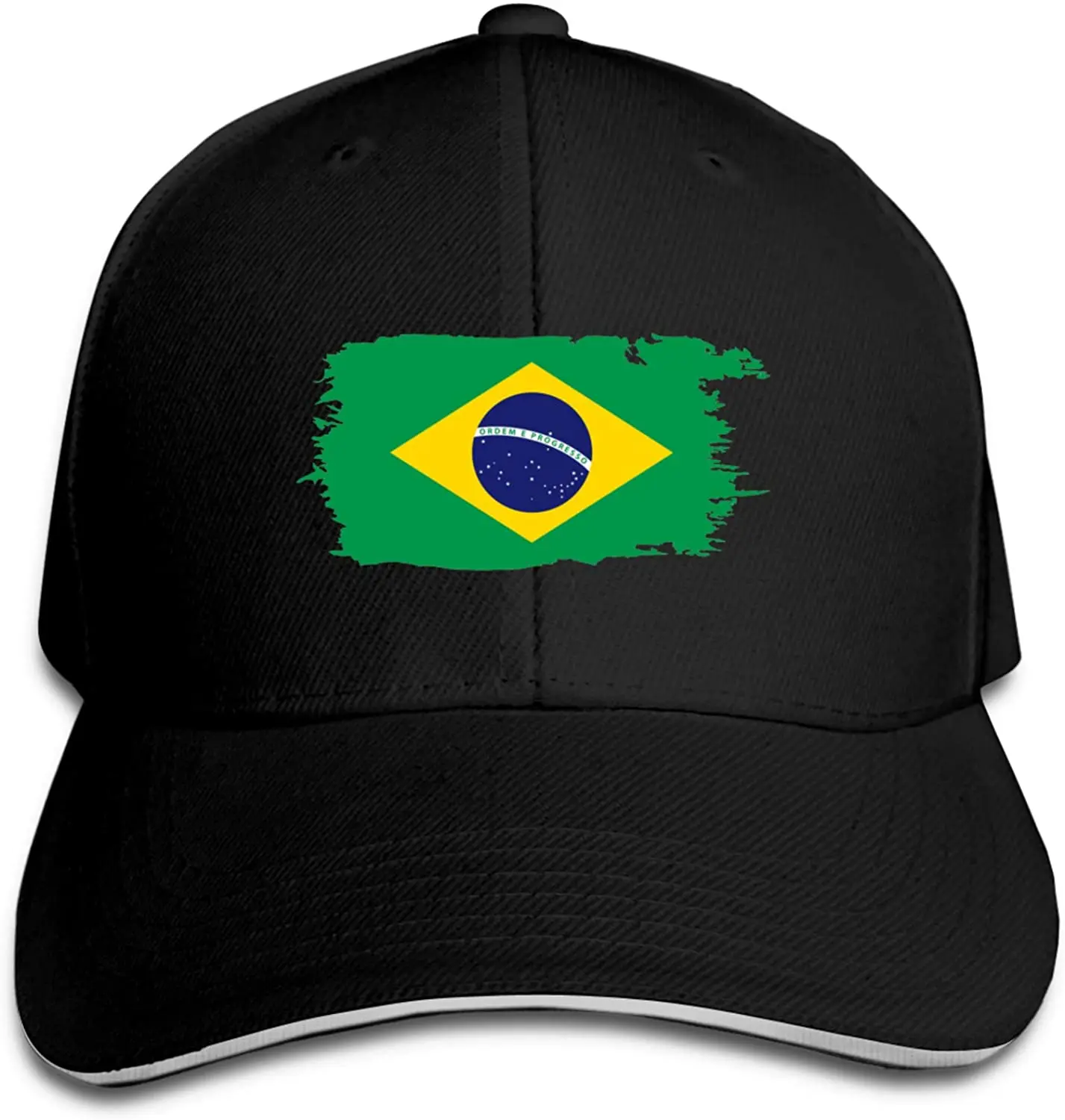 

Baseball Cap Brasil Flag Denim For Men 2021 Men's Womans Adjustable Hat Sandwich Casquette